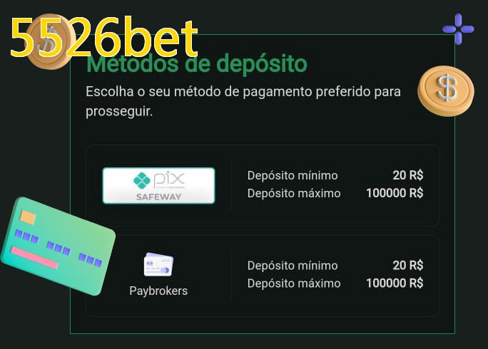 O cassino 5526betbet oferece uma grande variedade de métodos de pagamento