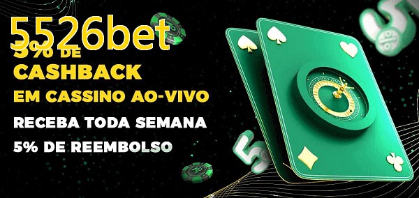 Promoções do cassino ao Vivo 5526bet